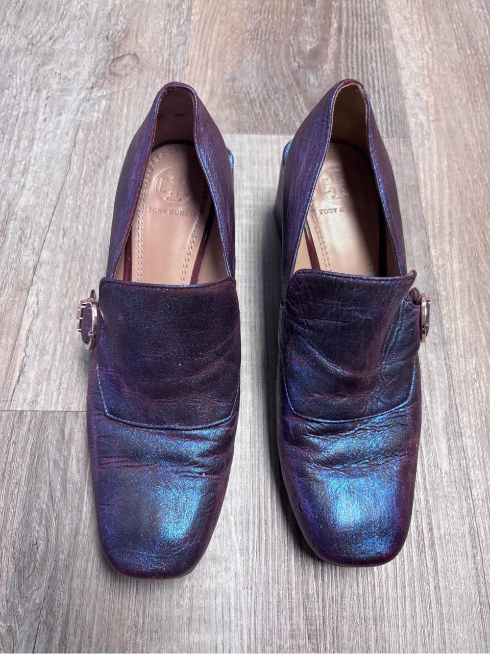 Tory Burch shimmering iridescent